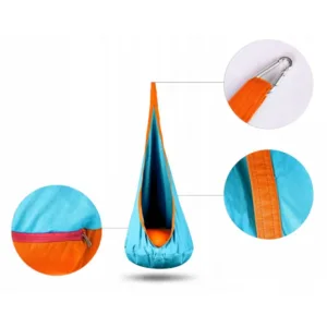 Hamac tip Cocoon pentru copii 140 x 55 cm Neo-Sport Cocoon Turcoaz