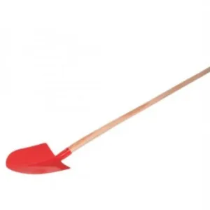 Harlet pentru copii MRamiz Rosu din plastic cu maner din lemn