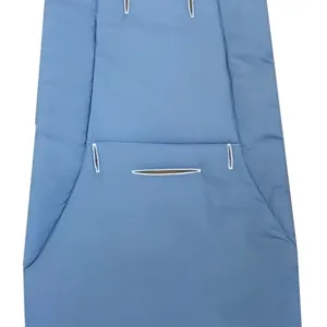 Husa de bumbac pentru carucior Uni albastra