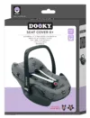 Husa de bumbac pentru scaune auto grupa 0+ Dooky Grey Stars
