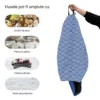 Husa fotoliu Puf Bean Bag tip Para XL fara umplutura Oriental Waves blue