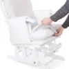 Husa fotoliu balansoar pentru alaptat Childhome alb