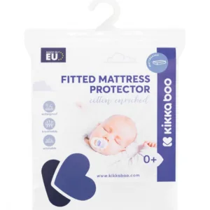 Husa impermeabila pentru patut cosleeperlandou 80x50 cm cu elastic KikkaBoo Alb