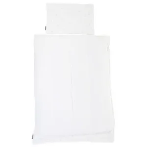 Husa pilota si fata de perna Jerse Muselina 100x140 cm inimioare Childhome