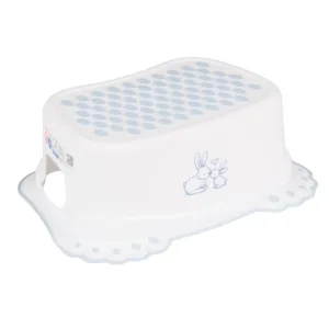 Inaltator anti-derapant pentru toaleta si chiuveta Little bunnies alb
