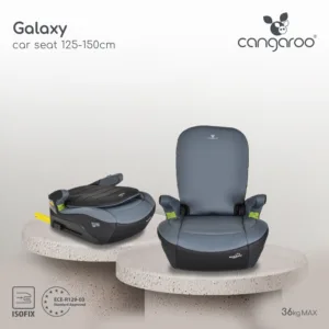 Inaltator auto Cangaroo Space Gray 125-150 cm cu spatar rabatabil