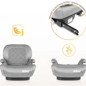 Inaltator auto copii Caretero Irbis I-Size Graphite 125-150 cm
