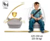 Inaltator auto copii Nukido Louis Bej 125-150 cm cu fixare isofix