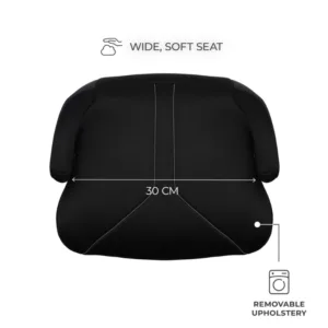 Inaltator auto pentru copii Kinderkraft I-Boost 2 Black I-Size 125-150 cm
