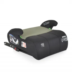 Inaltator auto pentru copii Moni Monza Green 125-150 cm cu jucarie de plus inclusa