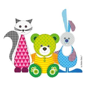 Inaltator baie antiderapant Bear Friends mint Maltex Baby