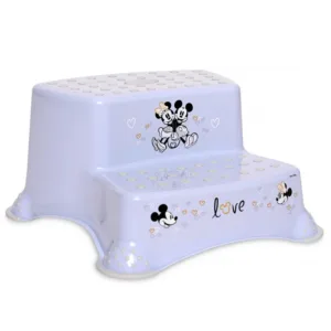 Inaltator dublu pentru baie antiderapant Disney Boy Love Light Blue