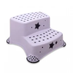 Inaltator dublu pentru baie antiderapant Stars White