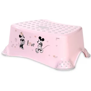 Inaltator pentru baie antiderapant Disney Minnie Love Light Pink