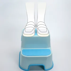 Inaltator pentru copii Bebe Royal Blue anti-derapant cu 2 trepte