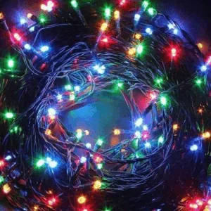 Instalatie de Craciun liniara multicolora 320 leduri cu jocuri de lumini