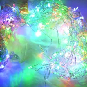 Instalatie de Craciun tip turturi cu lumina led multicolora