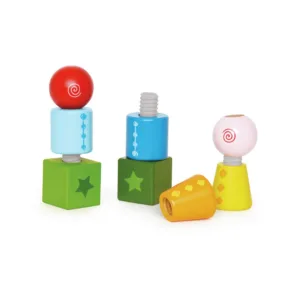 Joc de constructie tip surub din lemn Hape Stacker