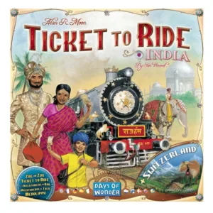 Joc de societate extensie Ticket to Ride India si Elvetia