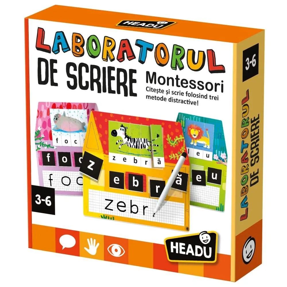 Joc educativ Headu Montessori Laboratorul de scriere