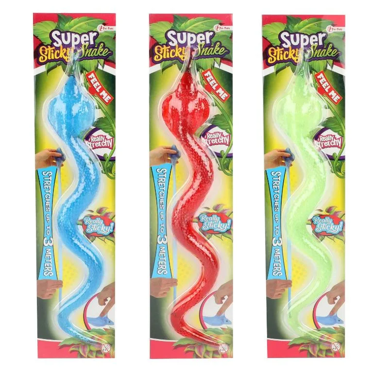 Jucarie Antistres Sarpe Super Lipicios TToys diverse culori