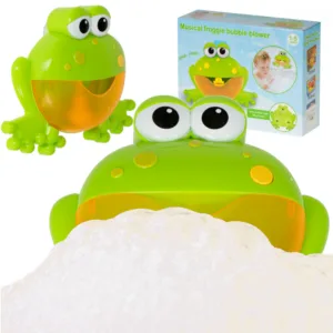 Jucarie baie muzicala generatoare de spuma Green Frog