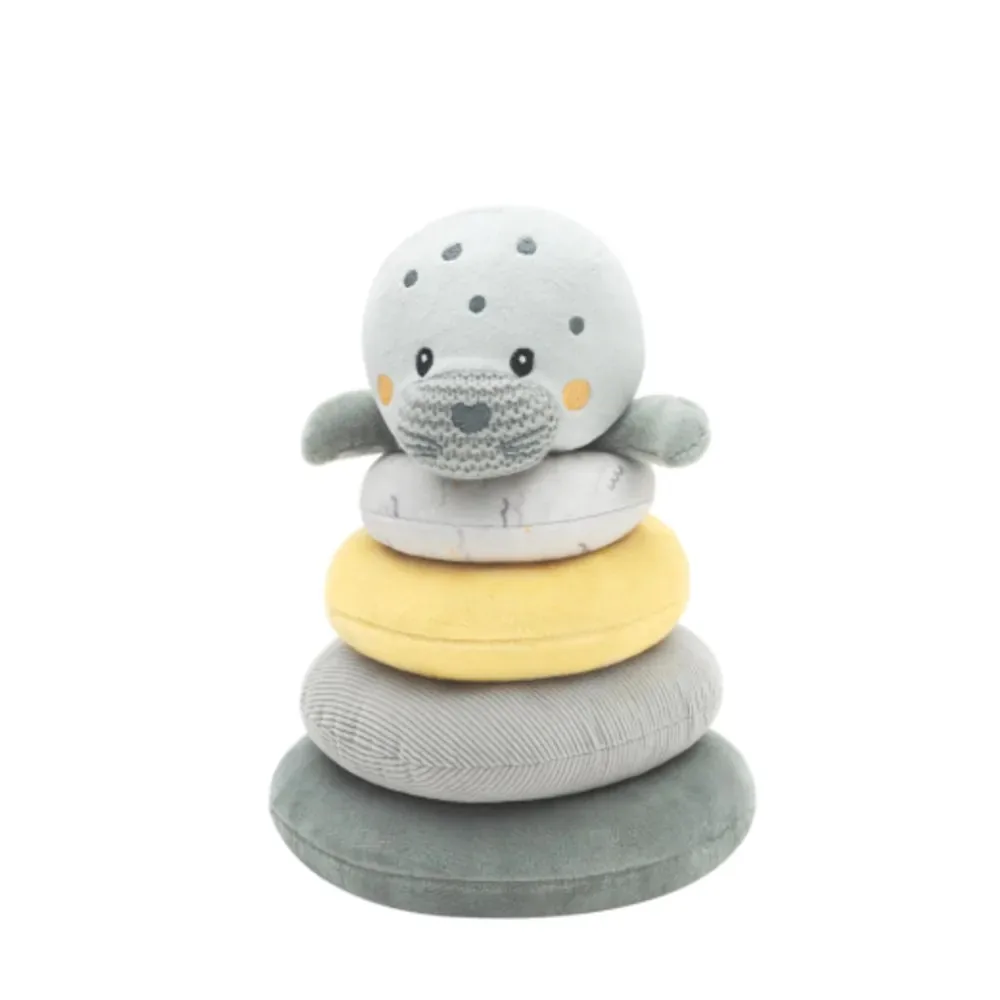 Jucarie bebelusi Turn cu inele de plus Kikka Boo Seally Me