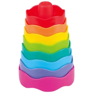 Jucarie bebelusi piramida cu 12 discuri colorate PlayGo