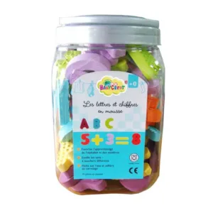 Jucarie de baie Babygreat din spuma Litere si numere 78 buc GB-3709