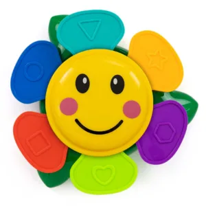Jucarie de baie cu 6 cupe colorate Stacking Flower