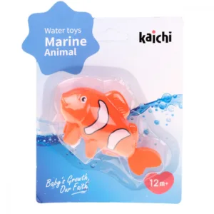 Jucarie de baie cu cheita Orange Fish 12x7cm