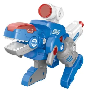 Jucarie de construit Dinozaur cu arma