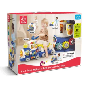 Jucarie de impins 4 in 1 Hola Trenulet