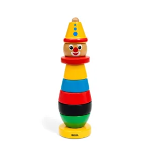 Jucarie de lemn de stivuit Brio Stacking Clown
