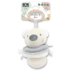 Jucarie de plus Ursulet Beige 16 cm cu vibratie 0 luni+