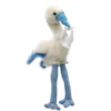 Jucarie de plus barza alba cu albastru 27 cm