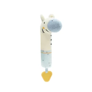 Jucarie de plus bebelusi cu sunet Kikka Boo Activity Squeaker Stripy Friends