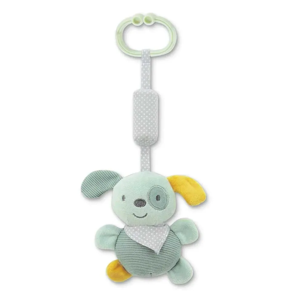 Jucarie de plus cu clopotel Lorelli Catel Verde 13 cm