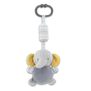 Jucarie de plus cu clopotel Lorelli Elefant Gri 13 cm
