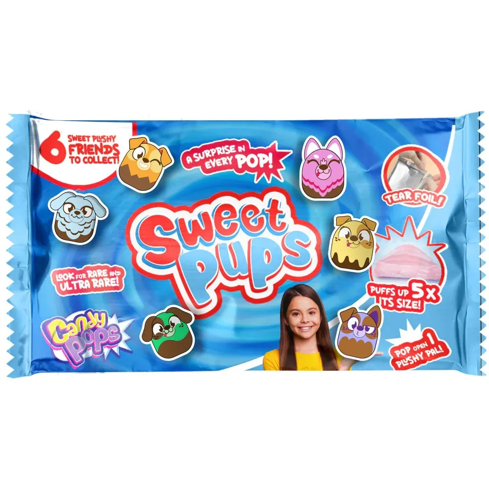Jucarie de plus surpriza CandyPops Sweet Pups