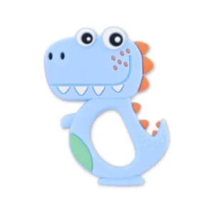 Jucarie dentitie pentru bebelusi Lorelli Lucky Dino Albastru