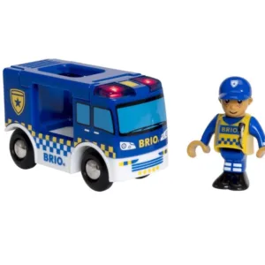 Jucarie din lemn Duba de Politie Brio