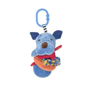 Jucarie din plus cu vibratii pentru bebelusi Lorelli Blue Dog