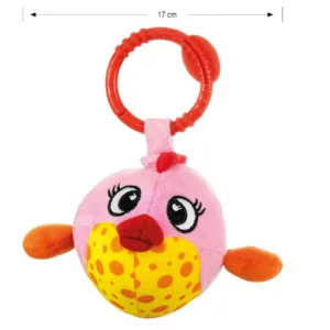 Jucarie din plus pentru agatat fosnaie si vibreaza Baby Fish Pink