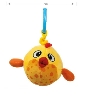 Jucarie din plus pentru agatat fosnaie si vibreaza Baby Fish Yellow
