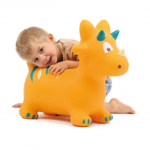 Jucarie gonflabila Ludi Dinozaur saltaret galben