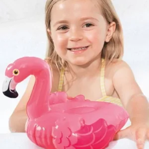 Jucarie gonflabila pentru piscina sau cada Intex 58590 flamingo roz 30 cm
