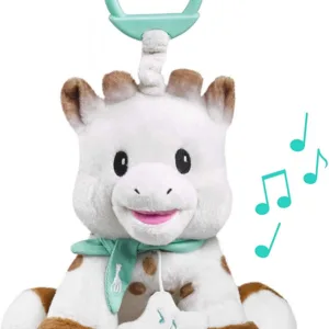 Jucarie muzicala Girafa Sophie pufoasa 20 cm Vulli