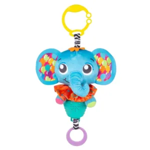 Jucarie muzicala de agatat la carucior elefant albastru Playgro