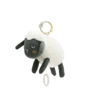 Jucarie muzicala de plus Oita Kikka Boo Sleepy Sheep 24 cm